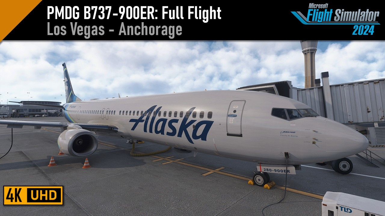 Flight Simulator 2024 | PMDG B737-900ER | Las Vegas (KLAS) - Anchorage (PANC)