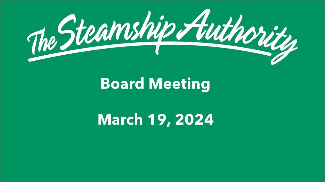 March 19, 2024, Board Meeting
