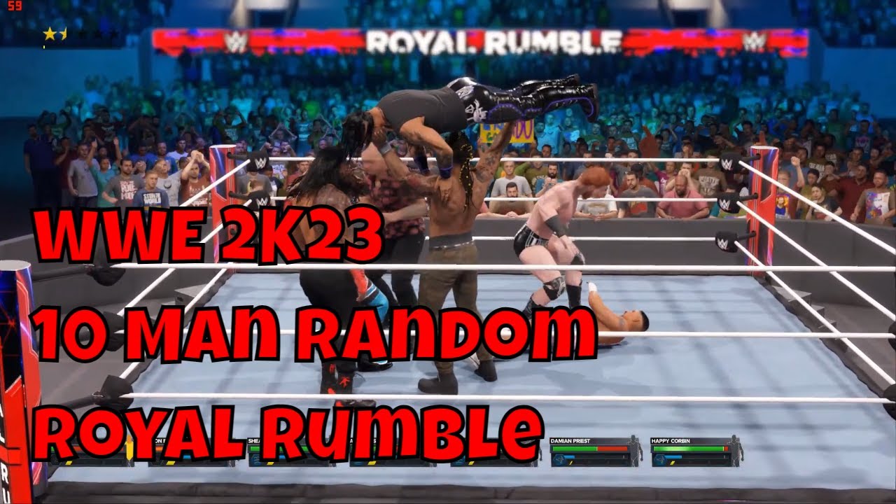 WWE 2k23: Случайная королевская битва на 10 человек — кто победит?
