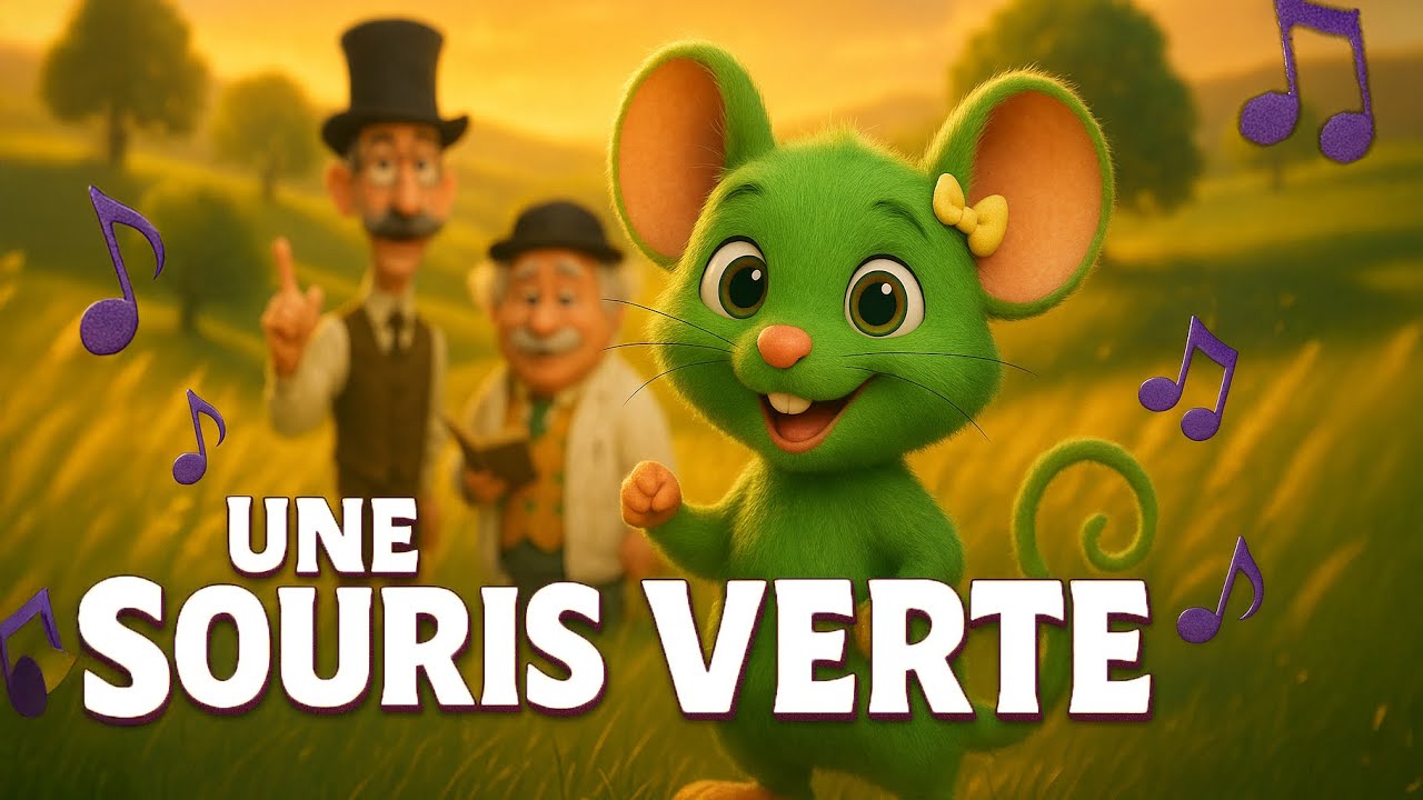 Une souris verte 🐭 | Nouvelle version | Chanson pour enfants | Comptine | Clip musical