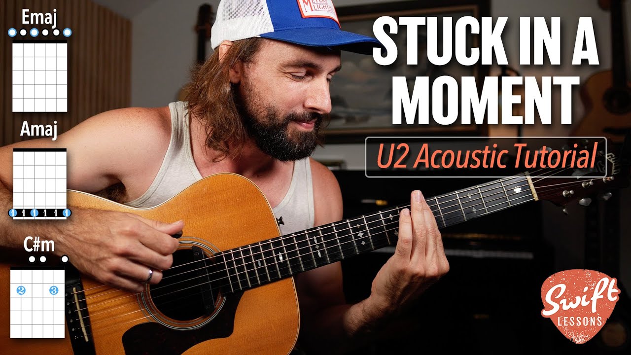 U2 “Stuck in a Moment” Acoustic Guitar Lesson (Open E Tuning)