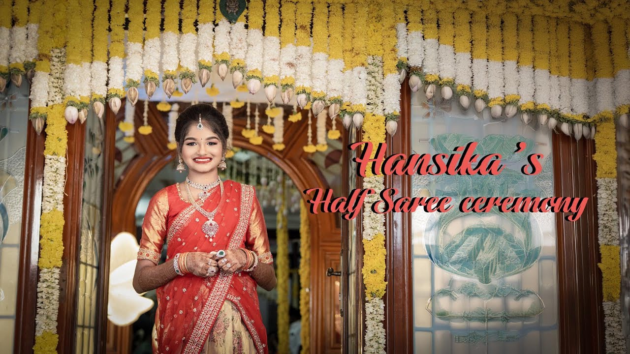 Hansika 's Half Saree ceremony Highlights || PSR || DIGITAL POINT , Karaikal