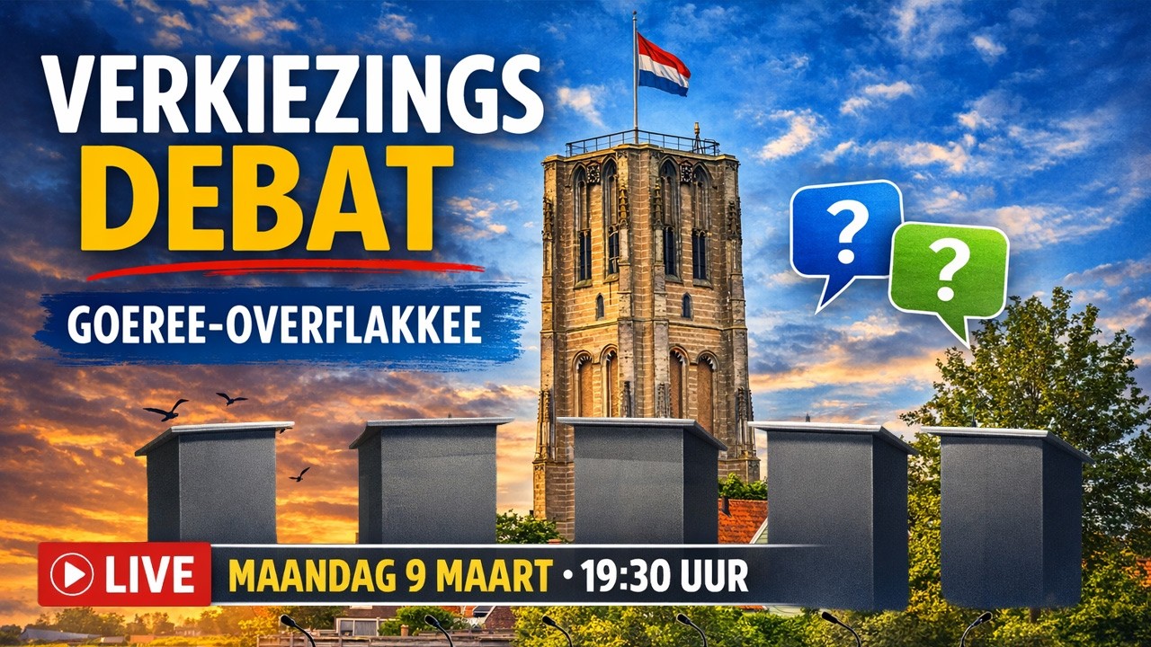 Lijsttrekkers Goeree-Overflakkee in debat, live te volgen bij Omroep Archipel