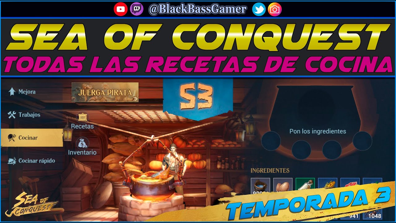 SEA OF CONQUEST | Recetas Cocina S3 (Temporada 3)