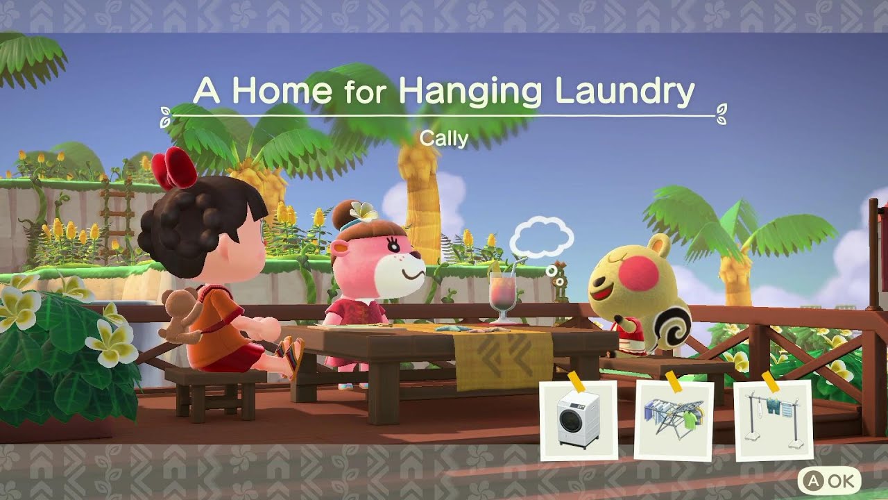 Happy Home Paradise Cally: A Home for Hanging Laundry (