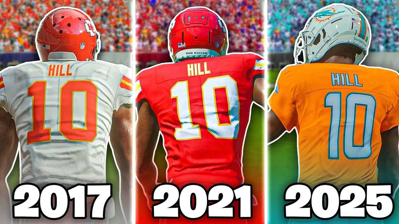 Scoring A 99 Yard Touchdown With Tyreek Hill In EVERY Madden!