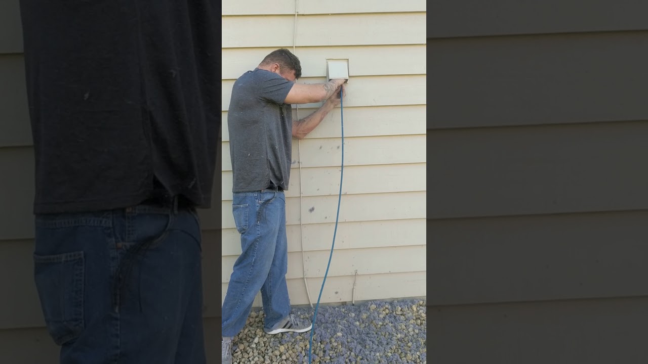 Dryer Vent Cleaning | DEMONSTRATION | Big clog!