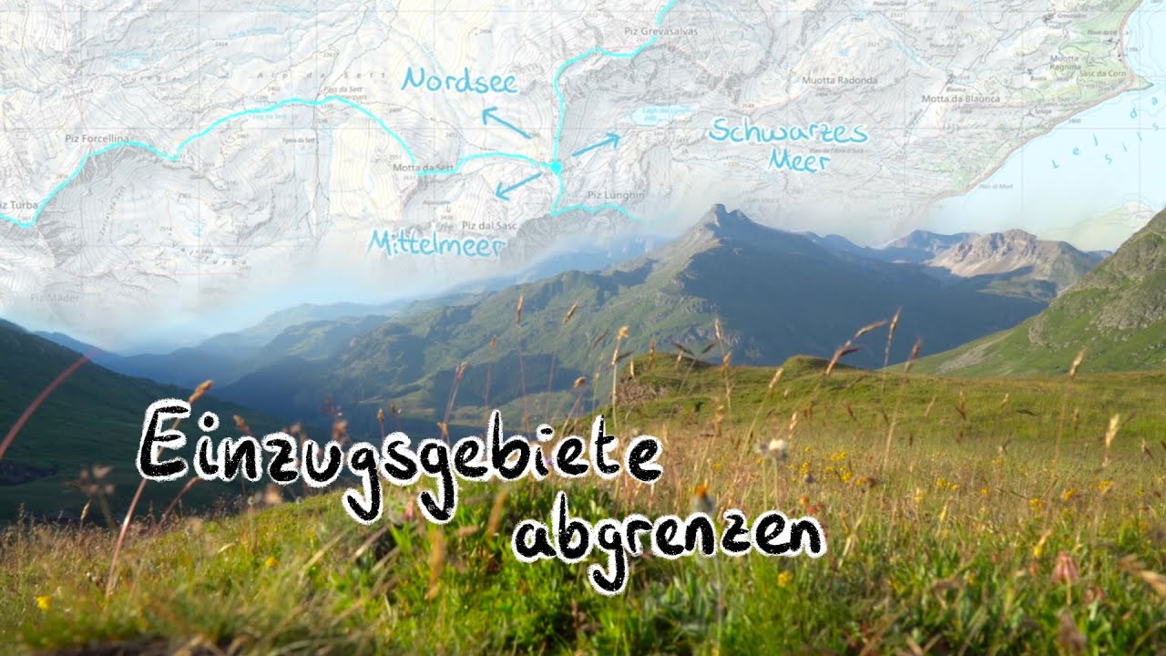 Einzugsgebiete abgrenzen (Beispiel Lunghinpass)
