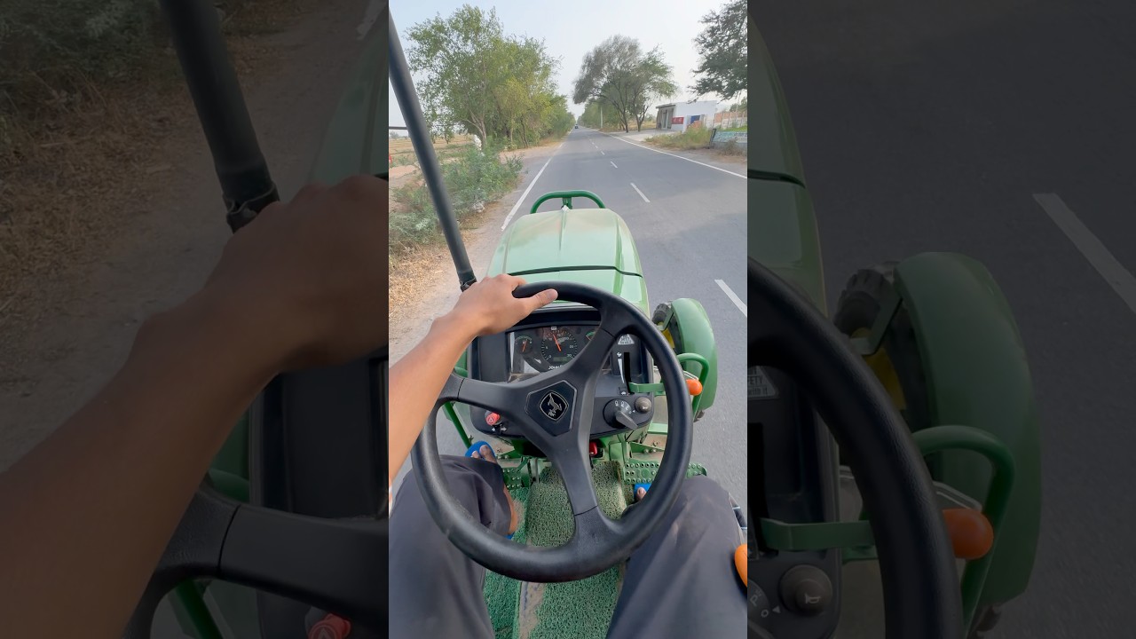 John Deere 5310 gear pro test drive 🫡😱😎 #gunda #tractorlover #farming #youtubeshorts 👍