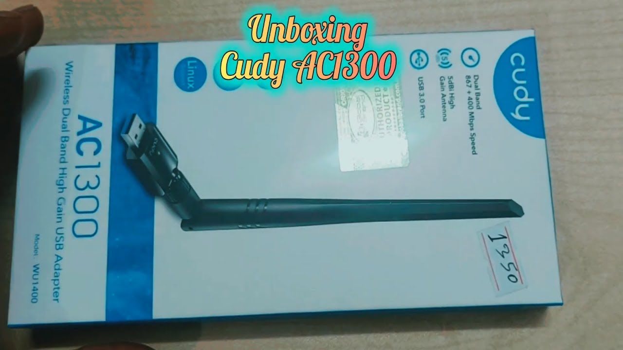 Cudy AC1300 Dual Band Wi-Fi USB Adapter Unboxing & Setup | WU1400 | Cudy Wi-Fi Dongle.