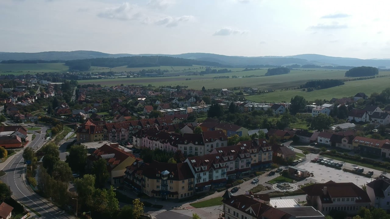 Slavičín a okolí z výšky DJI spark