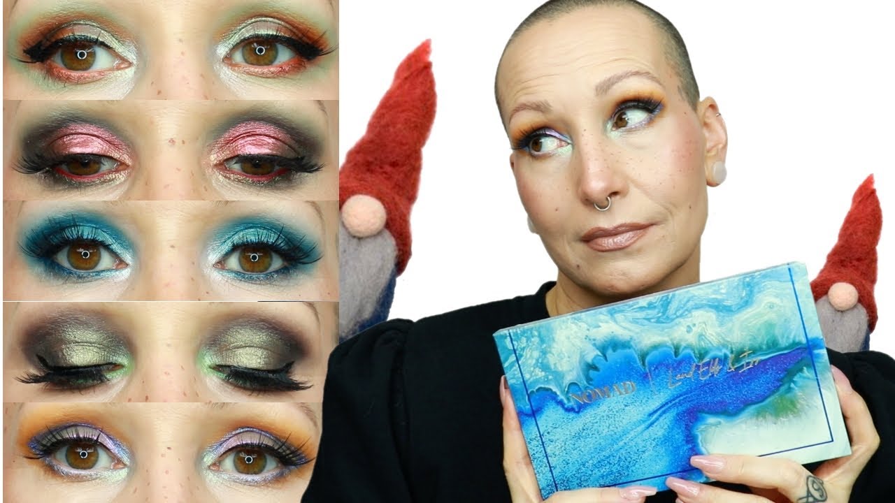 NEW! Nomad Cosmetics ICELAND Palette | 5 LOOKS