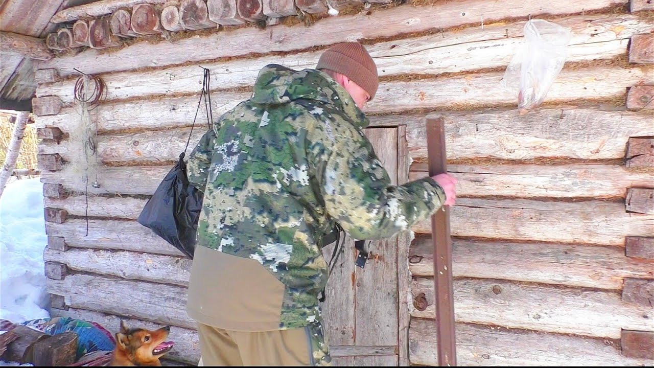 В ИЗБЕ НИКОГО НЕ БЫЛО / КАМЕРА ПОКАЗАЛА РЫБА ЕСТЬ / НОЧЁВКА В ТАЙГЕ.