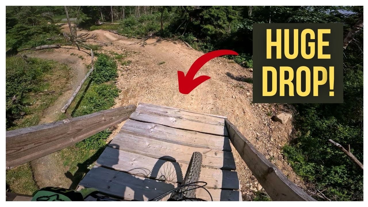 This drop is HUGE in Jumpline at MSB-X Trail (Bikepark Sankt Andreasberg) [4K]