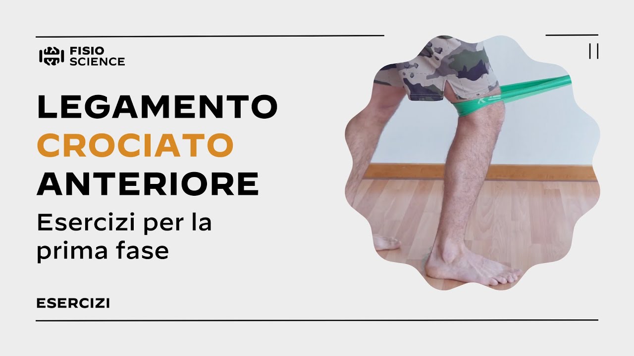 Esercizi riabilitazione LCA: prima fase