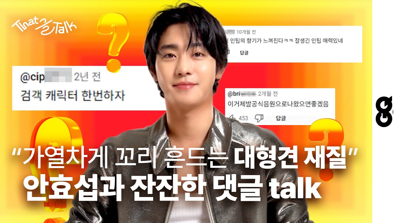 [ENG] 강아지로 태어나면 허스키가 되겠다는 인간 댕댕이 안효섭의 댓글 인터뷰 (AhnHyoSeop, KpopDemonHunters, 케이팝데몬헌터스, 전지적 독자 시점)