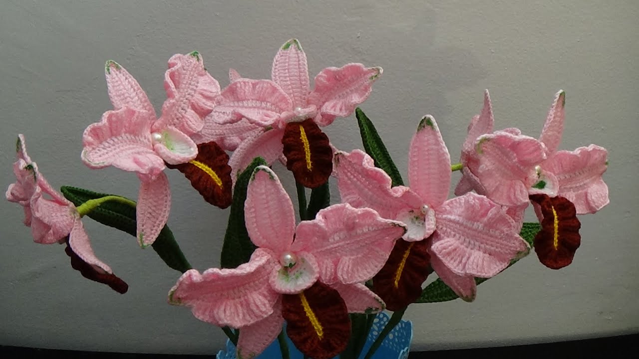 Orhidee Cattleya crosetata-petale mici crosetate pas cu pas-Part I
