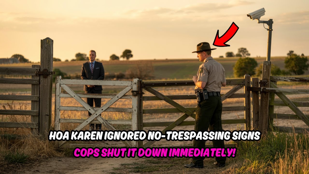 Trespassing HOA Karen Gets SHOT While Trying To Steal My Farm Property AGAIN!