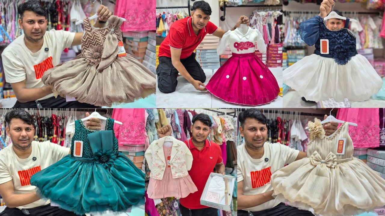 Premium girls wear dresses, girls dresses wholesale market, metiabruz wholesale market 