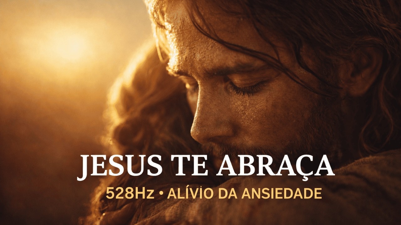 JESUS ESTÁ TE ABRAÇANDO AGORA | 528Hz PARA ANSIEDADE E PREOCUPAÇÕES