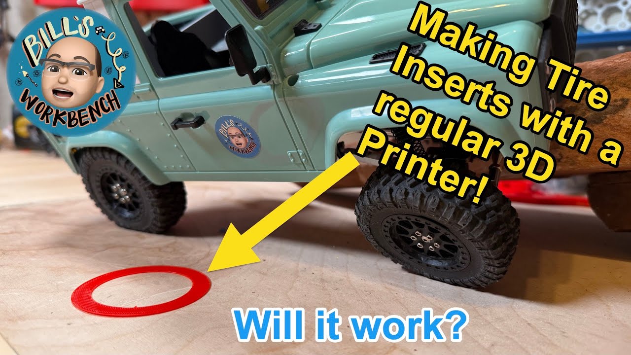 Making RC Crawler Tire Inserts with PLA or PETG Side Wall Flex Fix