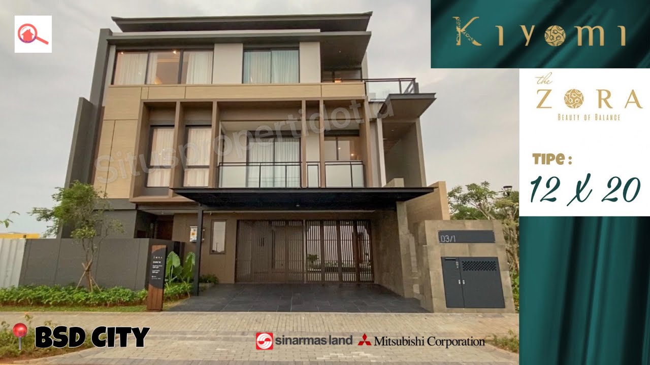 Kiyomi the ZORA BSD City Tipe 12x20 - Rumah Mewah lokasi Premium di BSD City