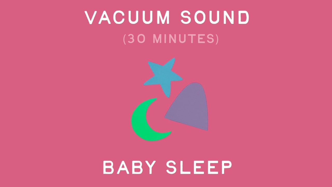 Vacuum Sound for Colic Baby (30 Minutes) | Black Screen | Calming White Noise
