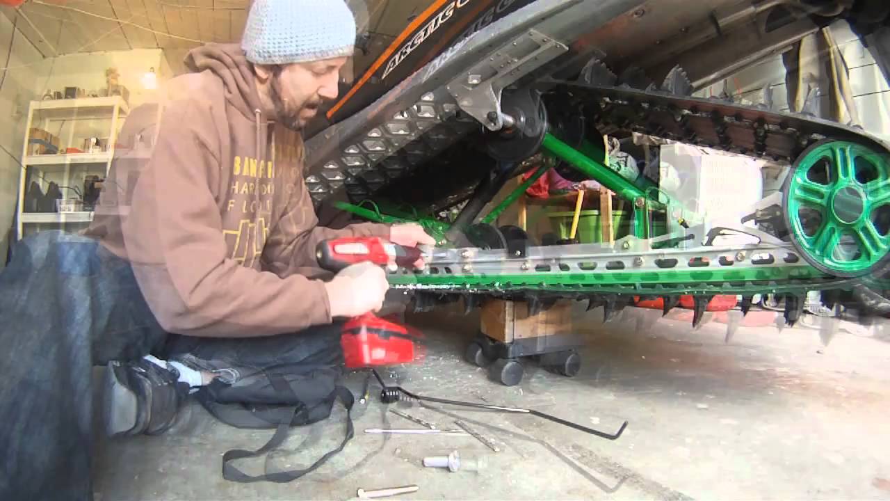 Snowmobile Ice Scratcher Install on an Arctic Cat MSeries - OSP