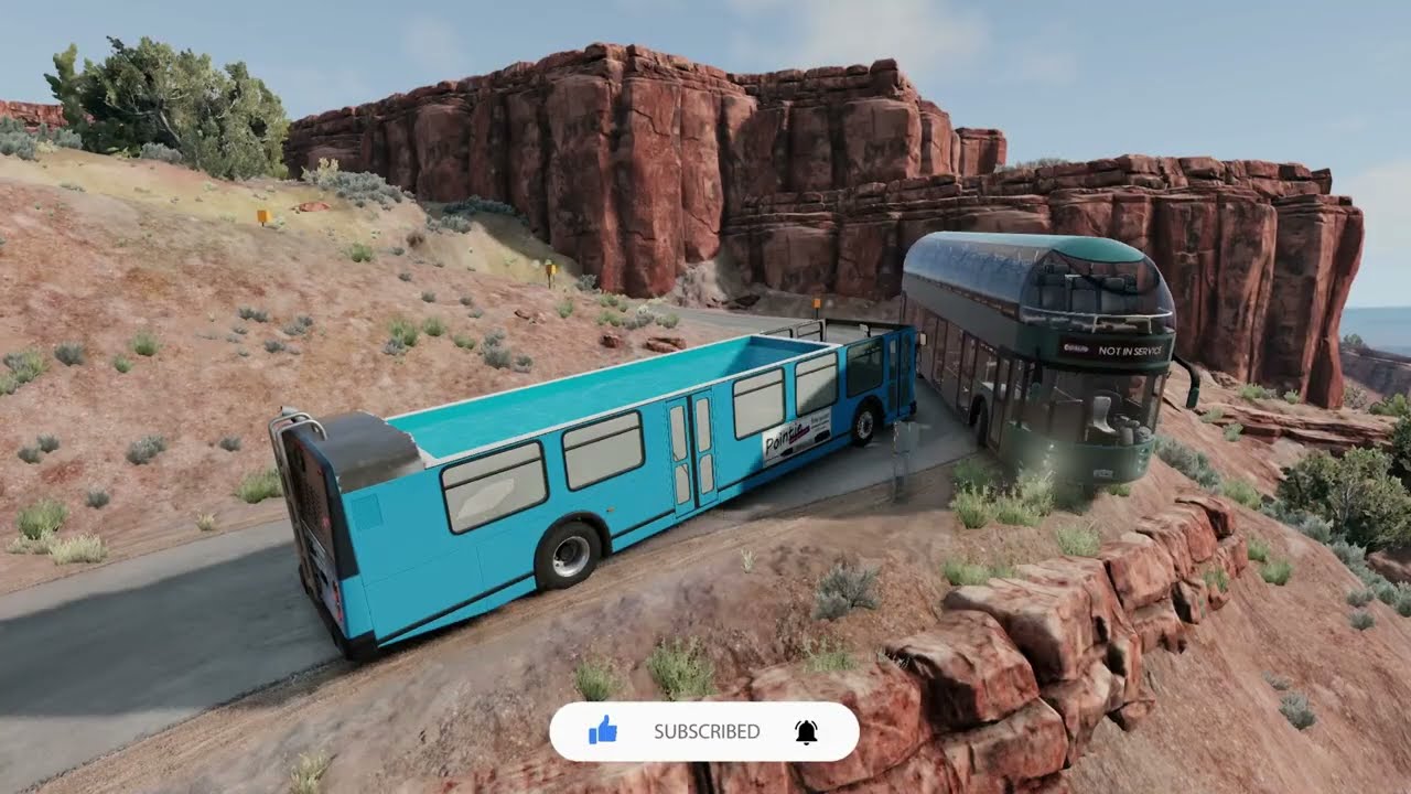 Really dangerous CLIFF DROPS - BeamNG.Drive