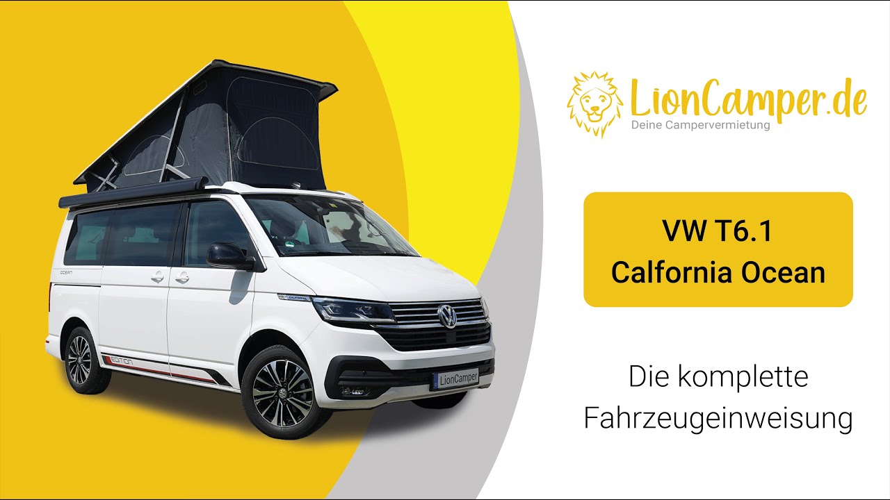 VW T6.1 California Ocean - Die komplette Fahrzeugeinweisung