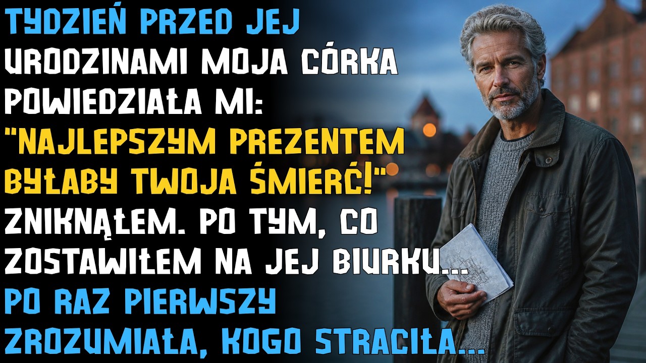 C&oacute;rka życzyła ojcu śmierci. Potem znalazła na biurku jego ostatni prezent
