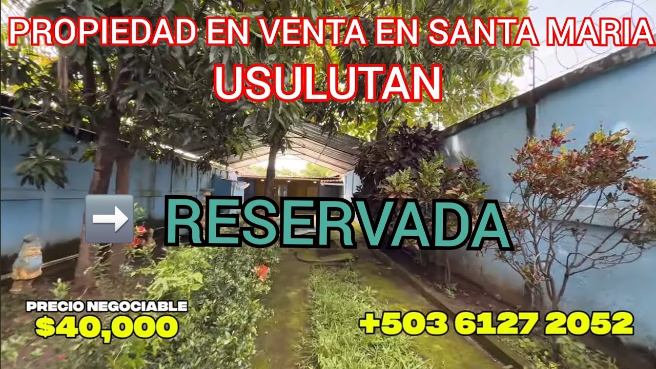CABAÑA CON PISCINA EN VENTA EN SANTA MARIA USULUTAN A 5 MINUTOS DE LA CIUDAD 😱
