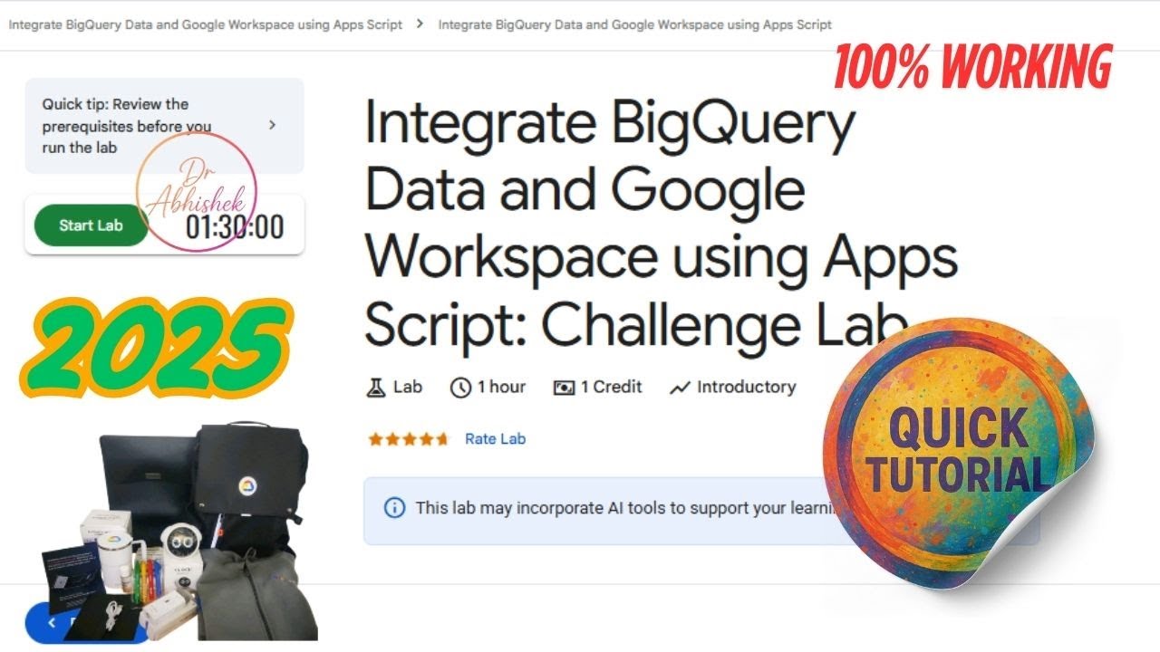 Интеграция данных BigQuery и Google Workspace с помощью Apps Script: Challenge Lab | ARC133 | #qw...