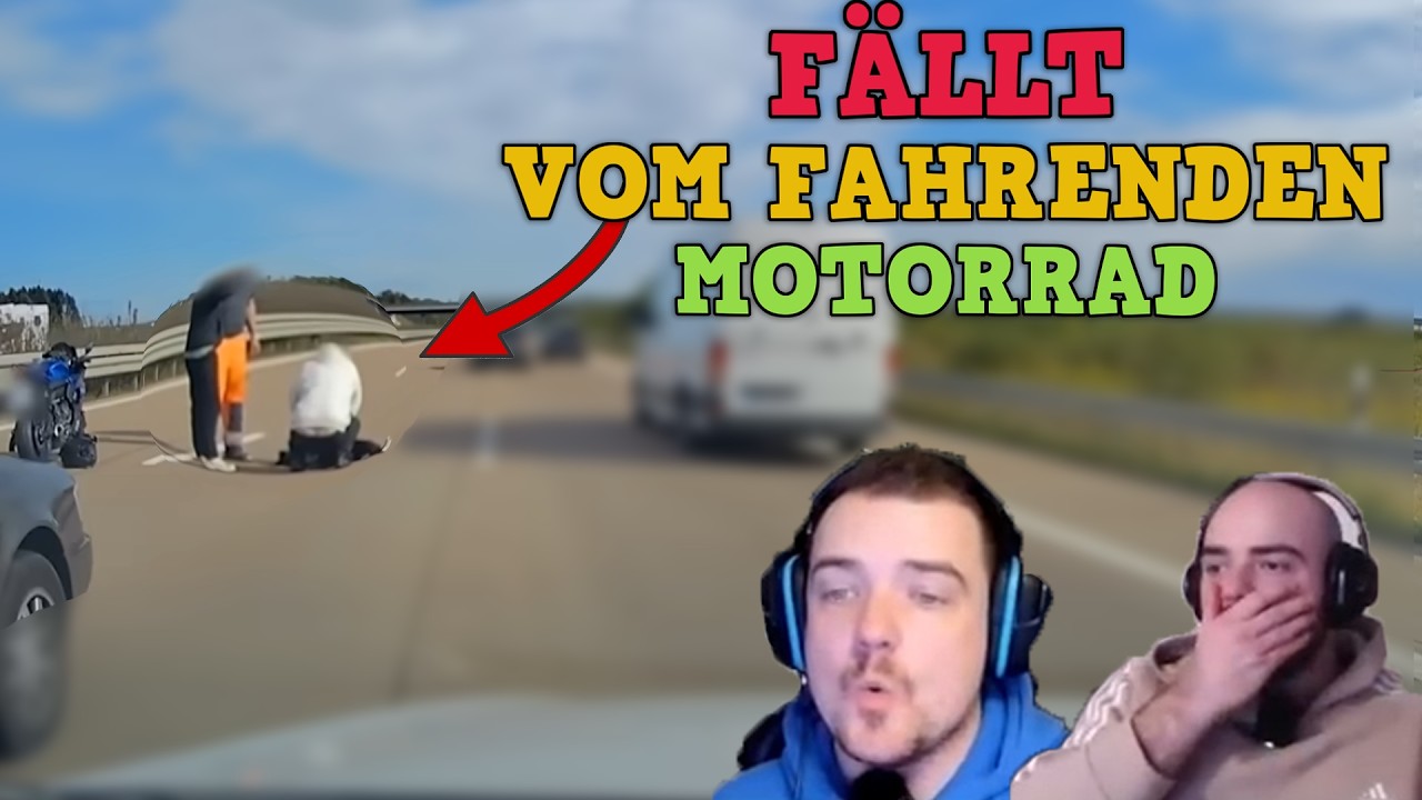 Auf der AUTOBAHN vom MOTORRAD gefallen! | LIVE React