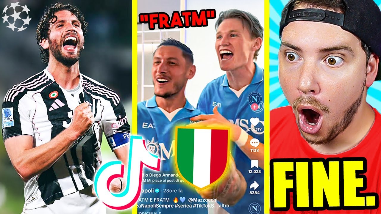 (È FINITAA!!) NAPOLI CAMPIONE e JUVE in CHAMPIONS LEAGUE!! - REAZIONE ai TIKTOK sul CALCIO!!
