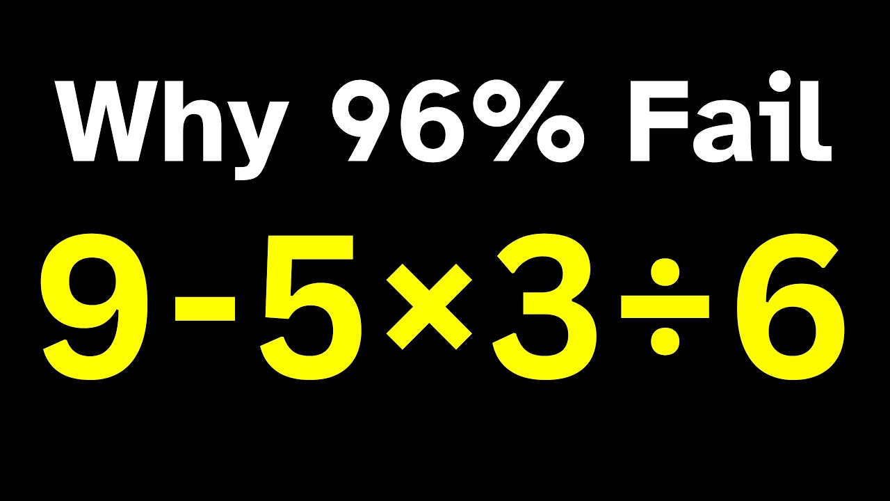 The Easiest Math Problem Most Can't Solve