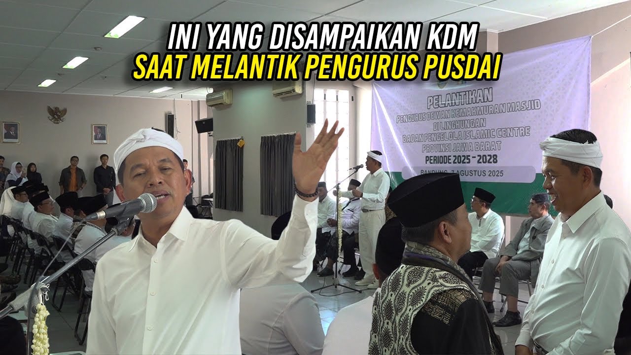 INI YANG DISAMPAIKAN KDM SAAT MELANTIK PENGURUS PUSDAI DAN TANGGAPAN ATAS GUGATAN