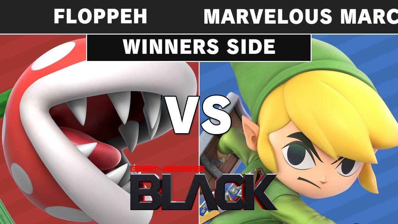 Genesis Black - Floppeh (Piranha Plant) Vs W8 | Marvelous_Marco (Toon Link) Pools - Smash Ultimate