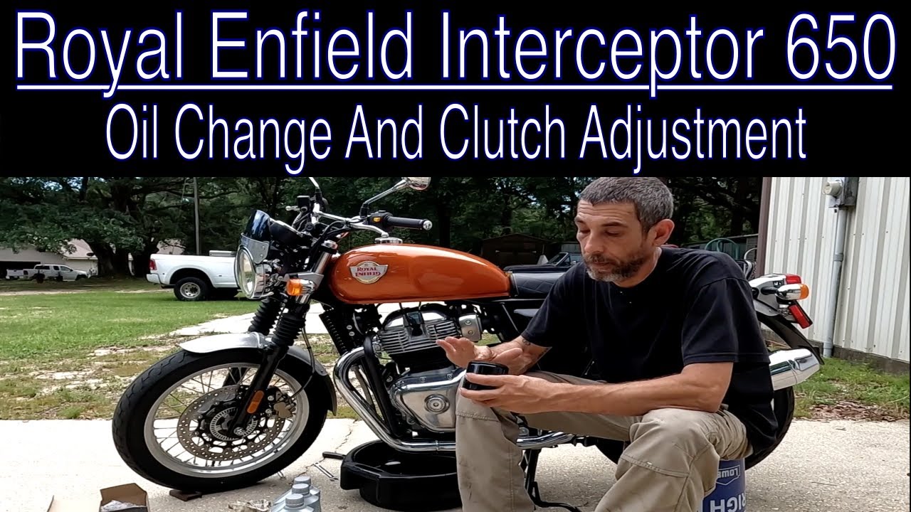 Royal Enfield Interceptor 650 - Oil Change And Clutch Lever Adjustment
