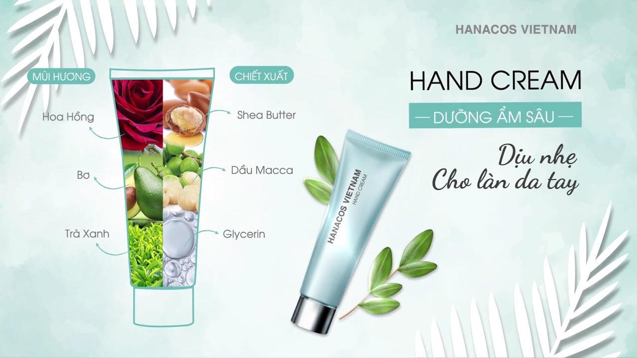 Kem Dưỡng Da Tay Mềm Mại Trắng Mịn | Hanacos Vietnam