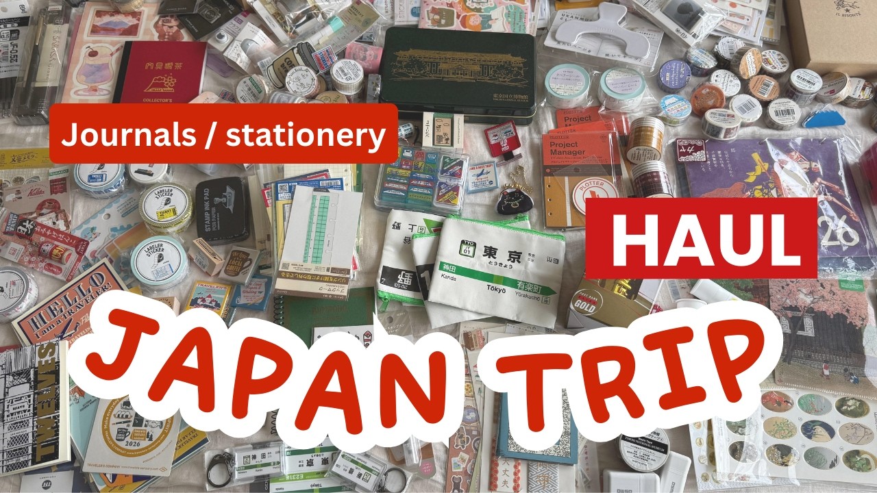 Japan Trip Journaling Haul 🇯🇵 Stationery, Unique stuff, Post office etc.