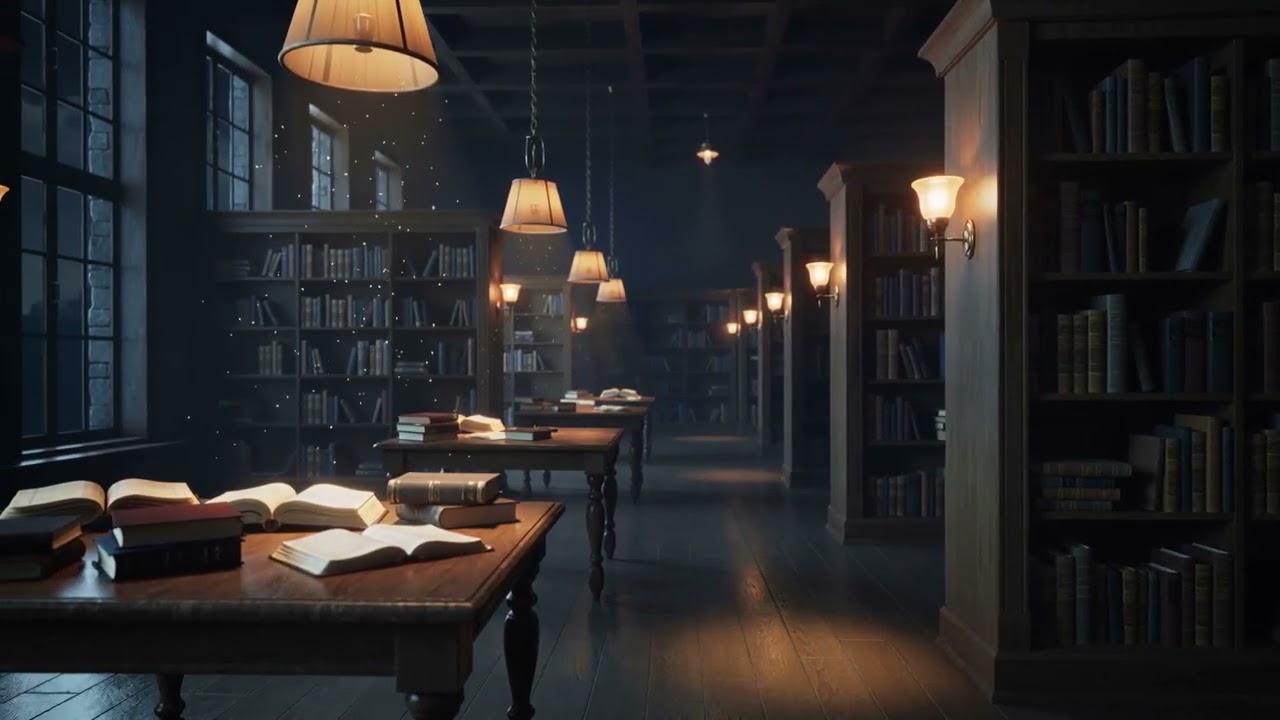 Midnight Library — Cozy Lofi for Deep Focus, Reading & Study | Starlit Station 🌙