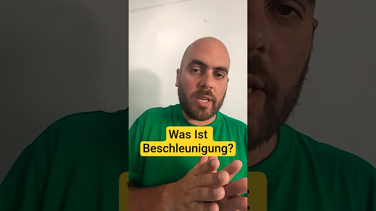 Was Ist Beschleunigung | Physik Einfach Erkl&auml;rt #physik #nachhilfe #physikmitdiego