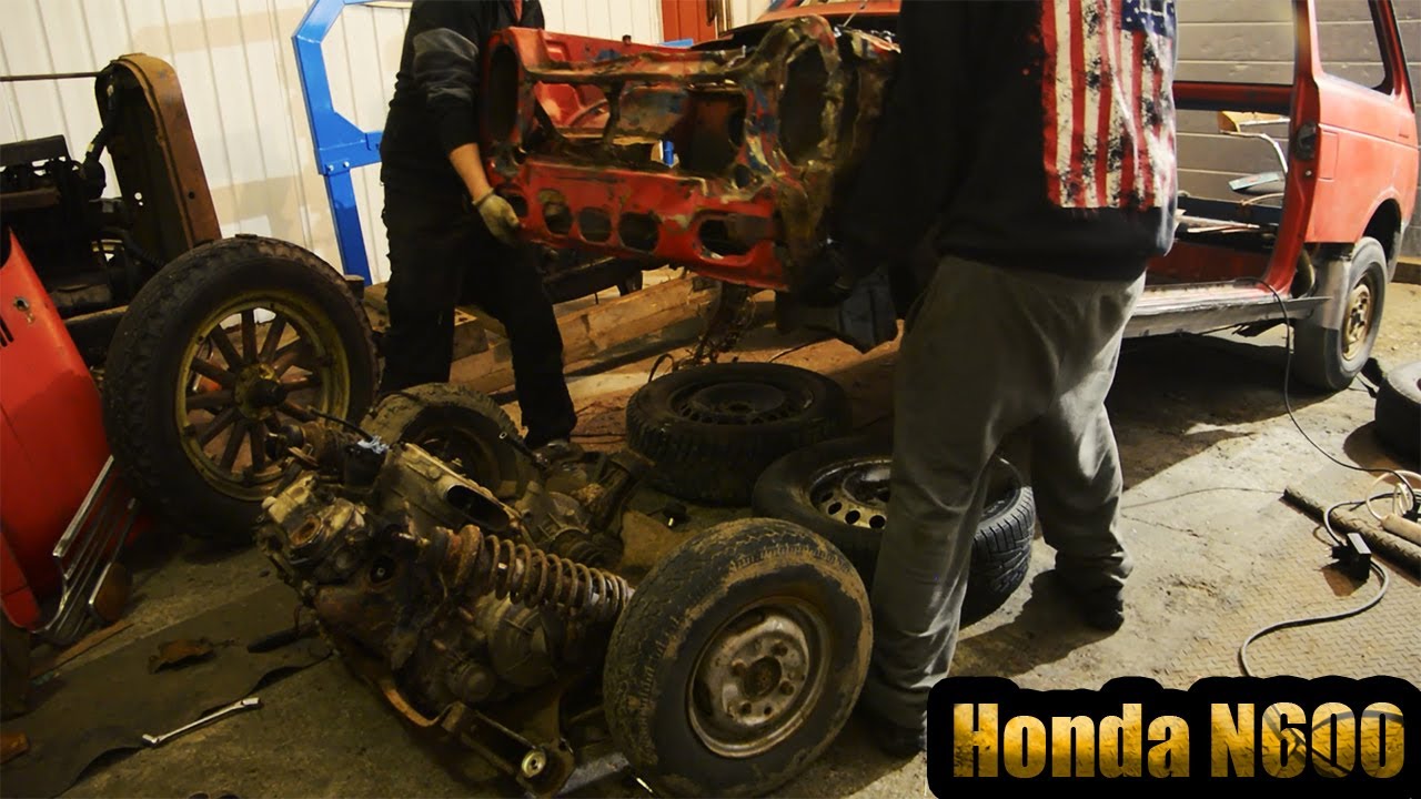 Rataspää Honda n600 rakentelua osa 2