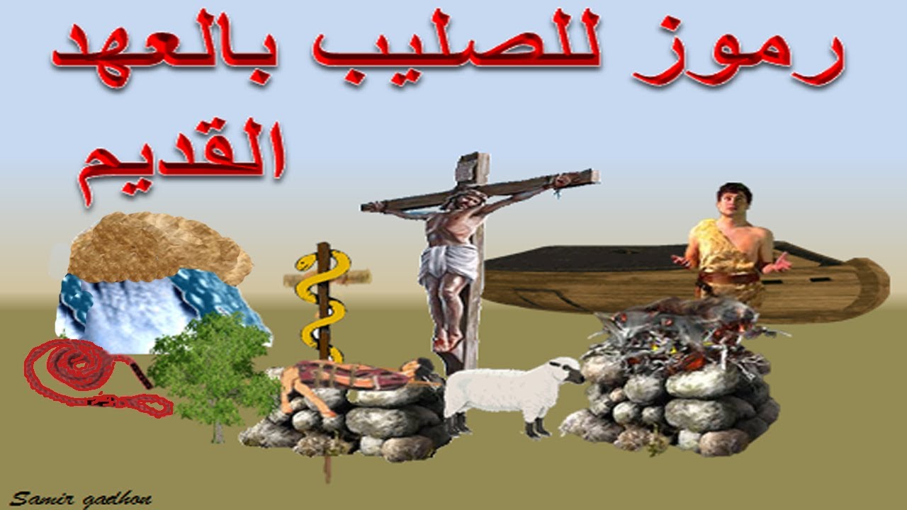 اسئلة من الكتاب المقدس  تعرف علي الرمز الذي يشير الي صليب المسيح