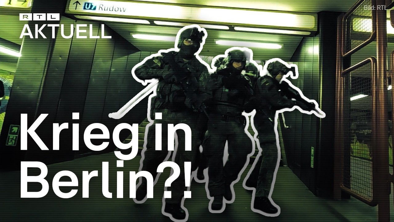 Schüsse und Chaos! Bundeswehr trainiert Kampf in Berliner U-Bahn-Tunneln | RTL Aktuell