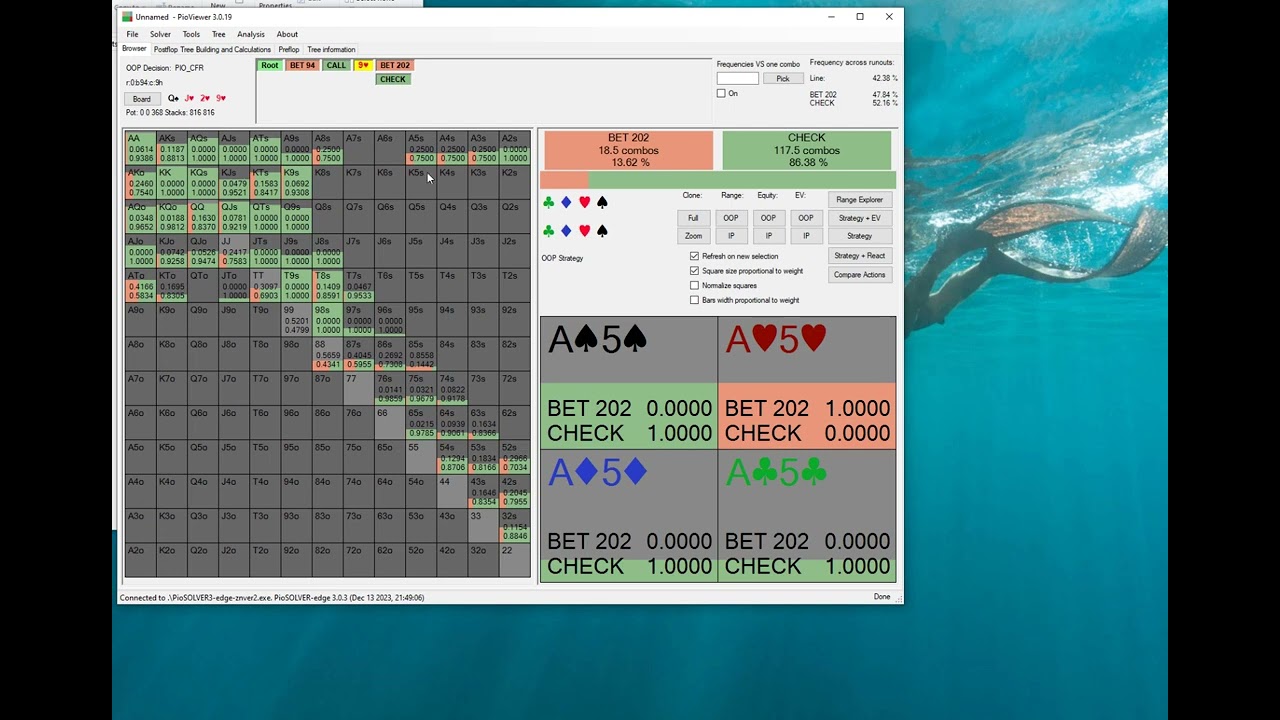 Incentives - player profiling in PioSolver 3.0