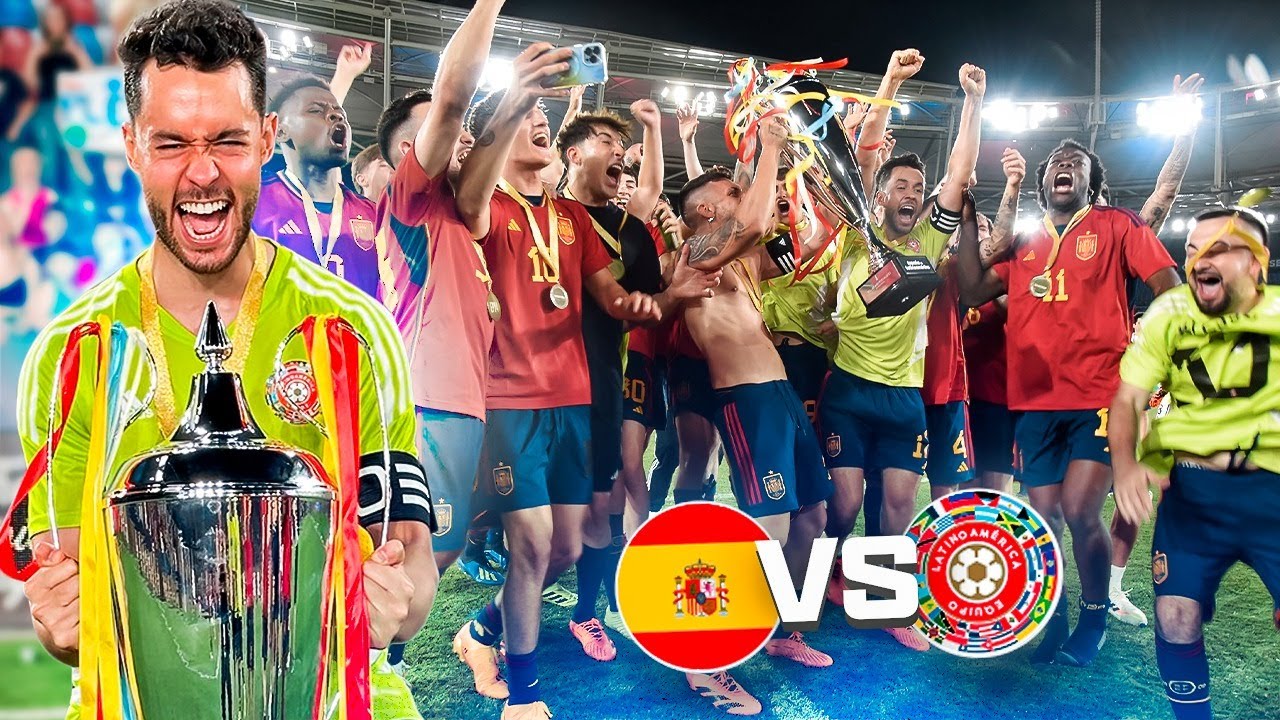 CAMPEONES DEL ESPAÑA VS LATAM | PARTIDAZO DE YOUTUBERS 4 - TheGrefg