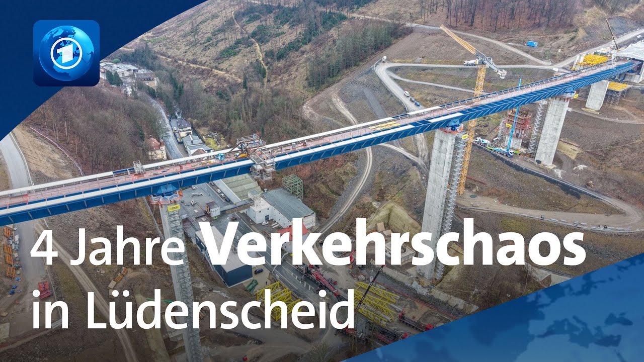 A45 in Nordrhein-Westfalen: Rahmedetalbrücke bei Lüdenscheid wird eröffnet