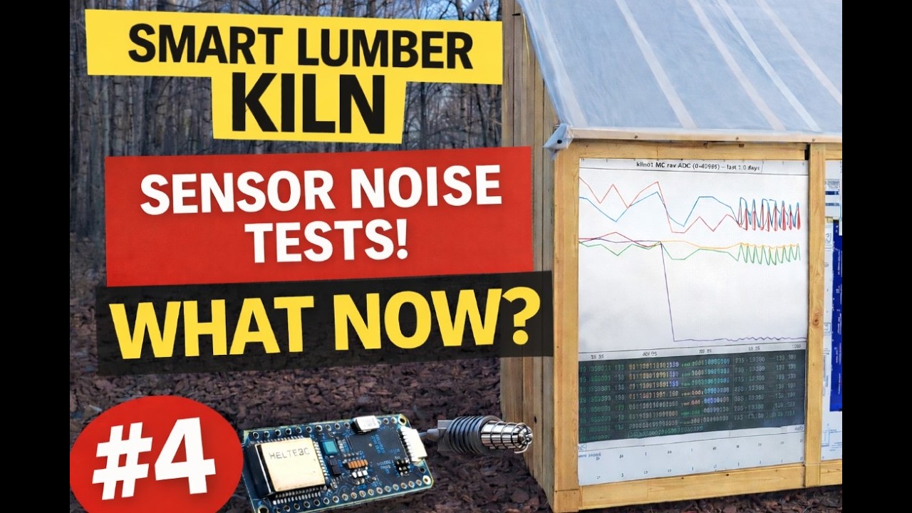 Smart Lumber Kiln RMS: MC Noise Test (CAT5 Twisted Pair + Shielded Cable)
